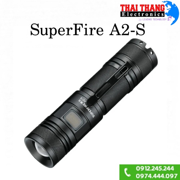 Đèn pin cầm tay có Zoom Superfire A2-S