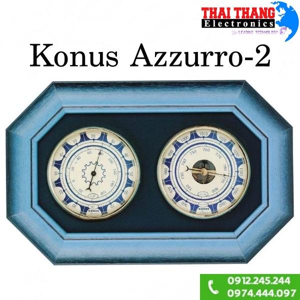 Đồng hồ đo thời tiết kỹ thuật số Konus Azzurro 6377