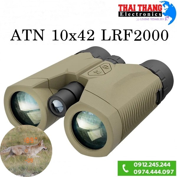 Ống nhòm tích hợp đo khoảng cách ATN 10x42 2000m